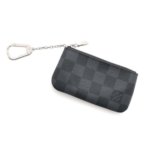 Louis Vuitton Black Wallet Graphite Case Pochette Damier Black - Picture 1 of 8